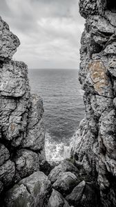 Preview wallpaper rocks, sea, gorge, nature