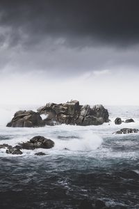 Preview wallpaper rocks, sea, landscape, nature, waves