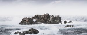 Preview wallpaper rocks, sea, landscape, nature, waves