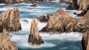 Preview wallpaper rocks, sea, ocean, landscape, nature