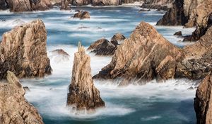 Preview wallpaper rocks, sea, ocean, landscape, nature