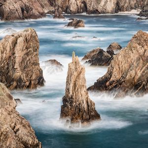 Preview wallpaper rocks, sea, ocean, landscape, nature