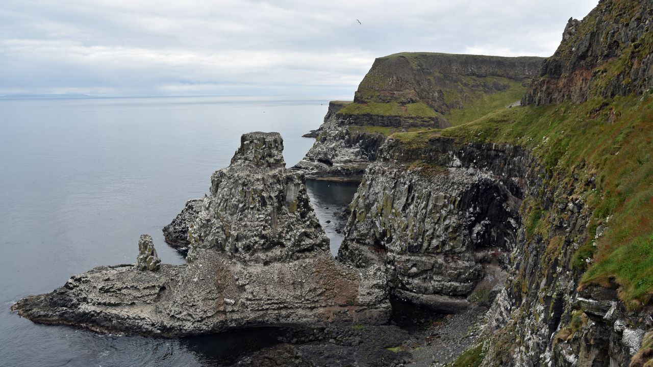 Wallpaper rocks, sea, relief, landscape, nature