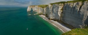 Preview wallpaper rocks, sea, shore, cliff, beach, ocean, nature