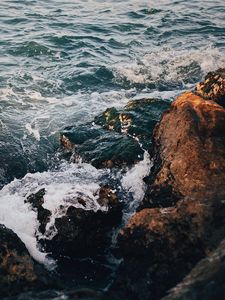 Preview wallpaper rocks, sea, surf