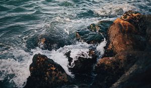 Preview wallpaper rocks, sea, surf