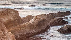 Preview wallpaper rocks, sea, water, waves, nature
