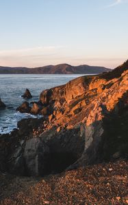 Preview wallpaper rocks, sea, water, nature, landscape