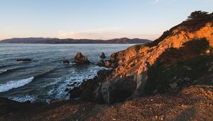 Preview wallpaper rocks, sea, water, nature, landscape