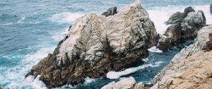 Preview wallpaper rocks, sea, waves, landscape, nature