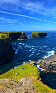 Preview wallpaper rocks, sea, waves, nature