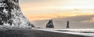 Preview wallpaper rocks, sea, waves, coast, nature