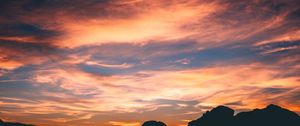 Preview wallpaper rocks, sky, clouds