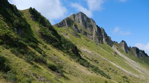 Preview wallpaper rocks, slope, grass, landscape