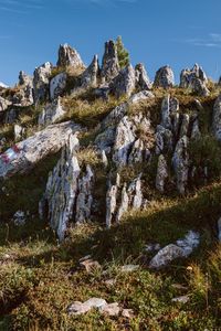 Preview wallpaper rocks, slope, grass, nature, mountain