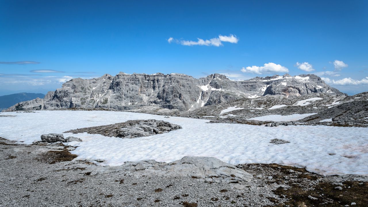 Wallpaper rocks, snow, nature hd, picture, image