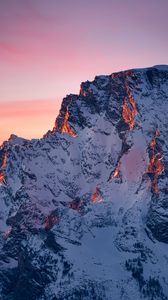 Preview wallpaper rocks, snow, winter, nature
