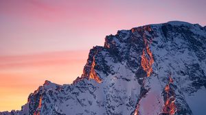 Preview wallpaper rocks, snow, winter, nature