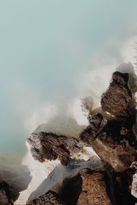 Preview wallpaper rocks, stones, aerial view, water, shore