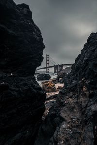 Preview wallpaper rocks, stones, bridge, river, shore