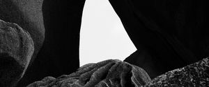 Preview wallpaper rocks, stones, bw, gray