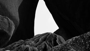Preview wallpaper rocks, stones, bw, gray