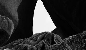 Preview wallpaper rocks, stones, bw, gray