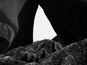Preview wallpaper rocks, stones, bw, gray