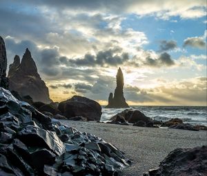 Preview wallpaper rocks, stones, coast, sea, sky