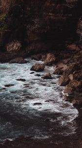 Preview wallpaper rocks, stones, coast, sea, cliff