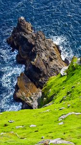 Preview wallpaper rocks, stones, coast, sea, surf