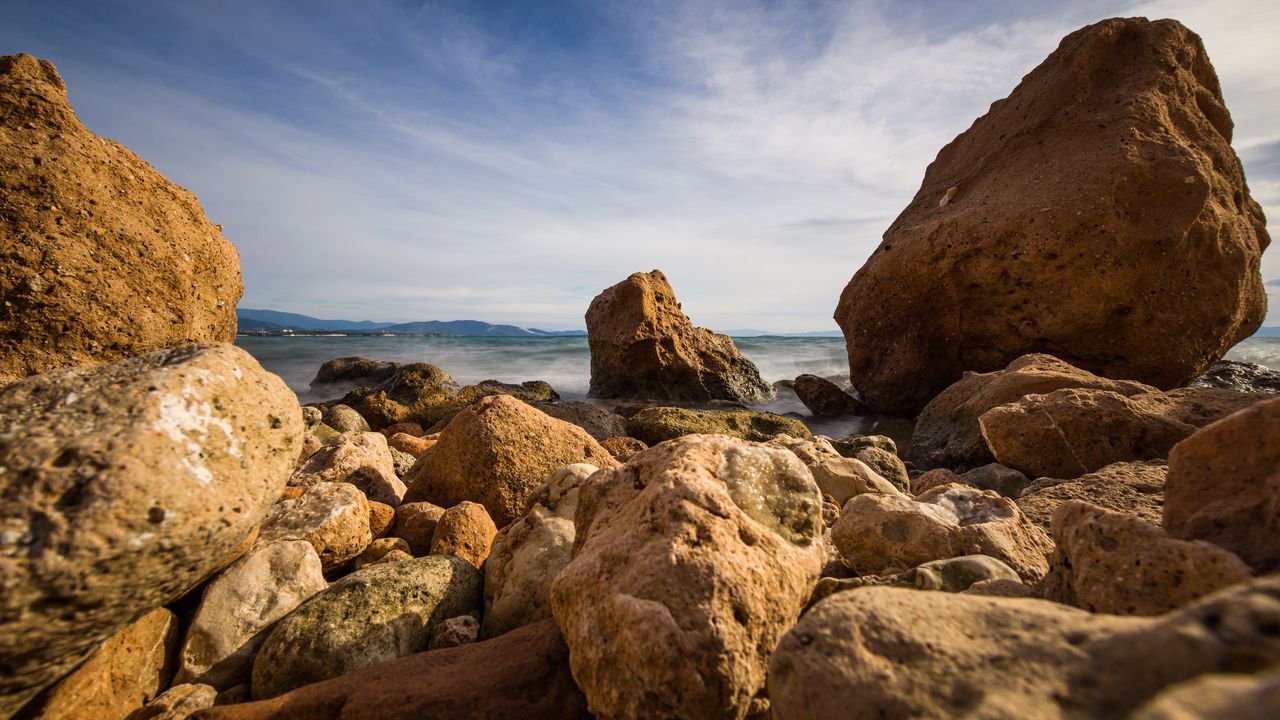 Wallpaper rocks, stones, coast, sea, nature