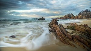 Preview wallpaper rocks, stones, coast, sea