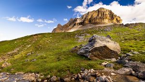 Preview wallpaper rocks, stones, field, nature, landscape