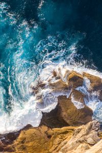 Preview wallpaper rocks, stones, foam, sea, surf