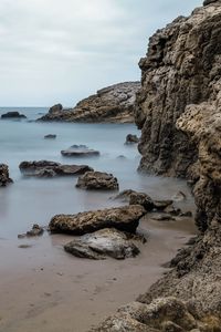 Preview wallpaper rocks, stones, horizon, coast