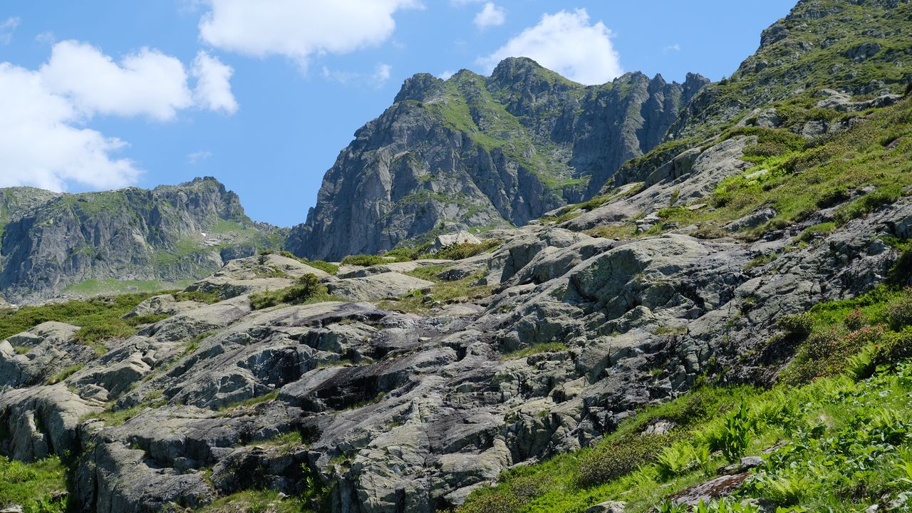 Wallpaper rocks, stones, mountains, slope, nature