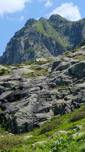 Preview wallpaper rocks, stones, mountains, slope, nature