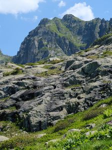Preview wallpaper rocks, stones, mountains, slope, nature