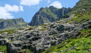 Preview wallpaper rocks, stones, mountains, slope, nature