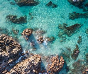 Preview wallpaper rocks, stones, sea, surf