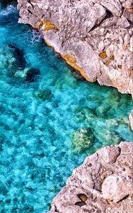 Preview wallpaper rocks, stones, sea, water, distortion