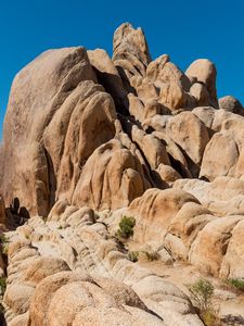 Preview wallpaper rocks, stones, stone, relief, bushes