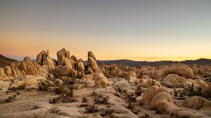 Preview wallpaper rocks, stones, twilight, landscape