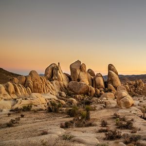 Preview wallpaper rocks, stones, twilight, landscape