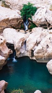 Preview wallpaper rocks, stones, water, stream, nature