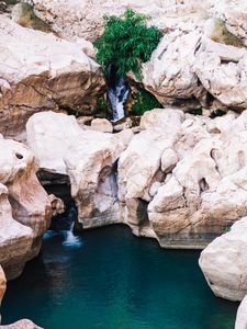 Preview wallpaper rocks, stones, water, stream, nature