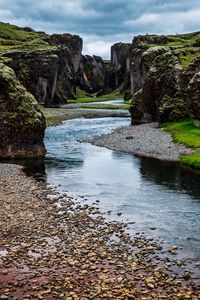 Preview wallpaper rocks, stream, pebbles, nature