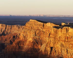 Preview wallpaper rocks, sunlight, height, shade, evening