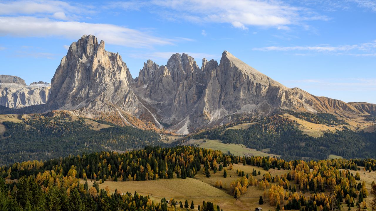 Wallpaper rocks, trees, valley, nature